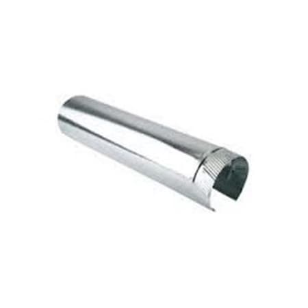 Colocar 4 x 24 in. Galvanized Connector Pipe - 26 Gauge CO2086598